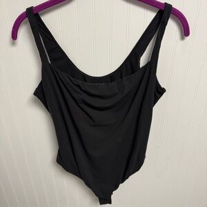 Skims Fits Everybody Square Neck Bodysuit Onyx 3X